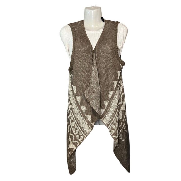 Absolutely Creative Worldwide Boho Southwestern Sleeveless Cardigan Sweater XL - Picture 1 of 4